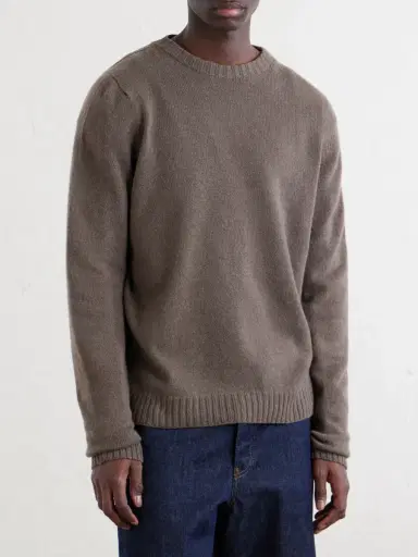 John Smedley Norfolk Recycled-Cashmere and Merino Wool-Blend Sweater - Men | Thumbnail 3 John Smedley Norfolk Recycled-Cashmere and Merino Wool-Blend Sweater - Men | Thumbnail 3