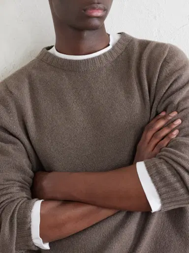 John Smedley Norfolk Recycled-Cashmere and Merino Wool-Blend Sweater - Men | Thumbnail 5 John Smedley Norfolk Recycled-Cashmere and Merino Wool-Blend Sweater - Men | Thumbnail 5