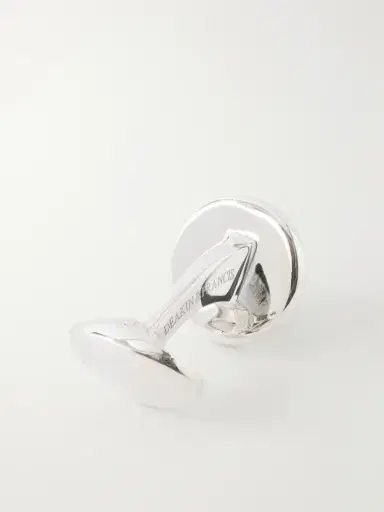 DEAKIN & FRANCIS Enamel and Sterling Silver Cufflinks and Dress Studs Set - Men | Thumbnail 3