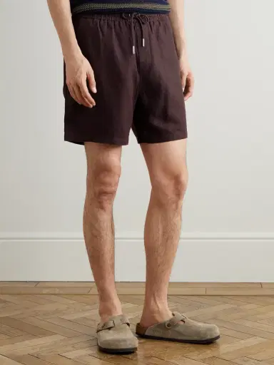 NN07 Gregor 1454 Straight-Leg Linen Drawstring Shorts - Men | Thumbnail 3 NN07 Gregor 1454 Straight-Leg Linen Drawstring Shorts - Men | Thumbnail 3