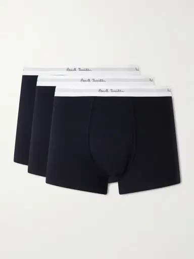 Paul Smith Three-Pack Stretch Organic Cotton-Jersey Boxer Briefs - Men | Thumbnail 2 Paul Smith Three-Pack Stretch Organic Cotton-Jersey Boxer Briefs - Men | Thumbnail 2