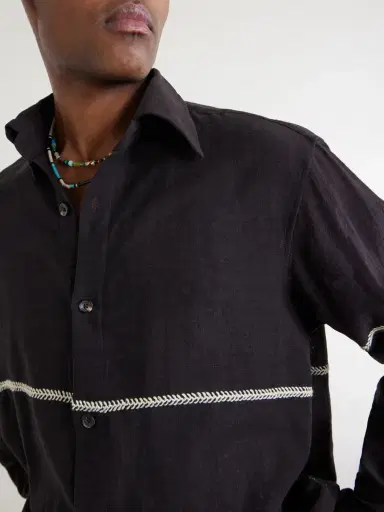 Kartik Research Rabari Embroidered Cotton Shirt - Men | Thumbnail 5 Kartik Research Rabari Embroidered Cotton Shirt - Men | Thumbnail 5