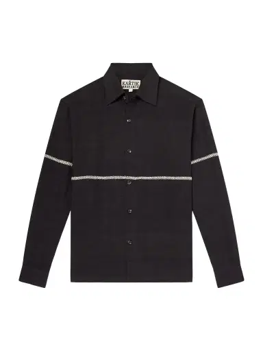 Kartik Research Rabari Embroidered Cotton Shirt - Men | Thumbnail 1 Kartik Research Rabari Embroidered Cotton Shirt - Men | Thumbnail 1