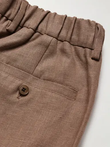NN07 Kay 1454 Straight-Leg Pleated Linen Trousers - Men | Thumbnail 5