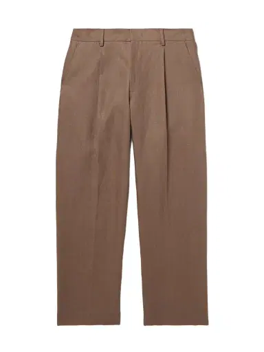 NN07 Kay 1454 Straight-Leg Pleated Linen Trousers - Men | Thumbnail 1