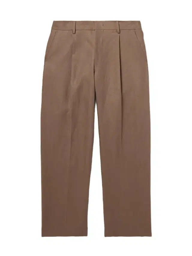 Kay 1454 Straight-Leg Pleated Linen Trousers - Men