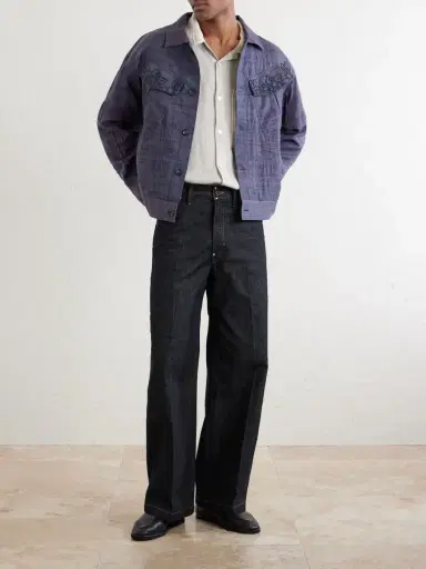 Kartik Research Gul Embroidered Wool and Silk-Blend Jacket - Men | Thumbnail 2
