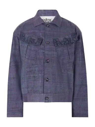 Kartik Research Gul Embroidered Wool and Silk-Blend Jacket - Men | Thumbnail 1