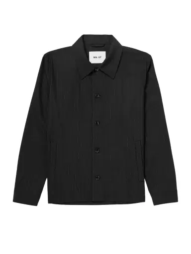 NN07 Zander 10037 Pinstriped Recycled Woven Jacket - Men | Thumbnail 1
