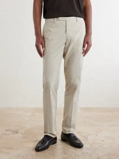 Boglioli Straight-Leg Cotton-Blend Suit Trousers - Men | Thumbnail 3
