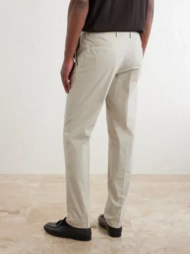Boglioli Straight-Leg Cotton-Blend Suit Trousers - Men | Thumbnail 4