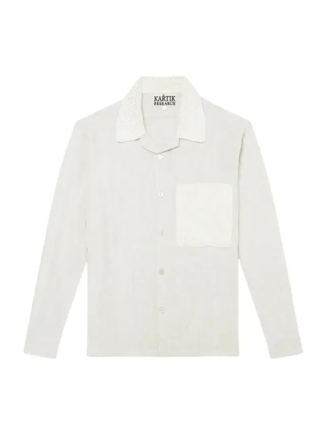Crochet-Trimmed Ramie and Cotton-Blend Shirt - Men