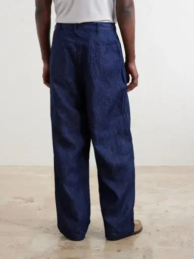 OrSlow U.S. Navy Straight-Leg Linen Trousers - Men | Thumbnail 4