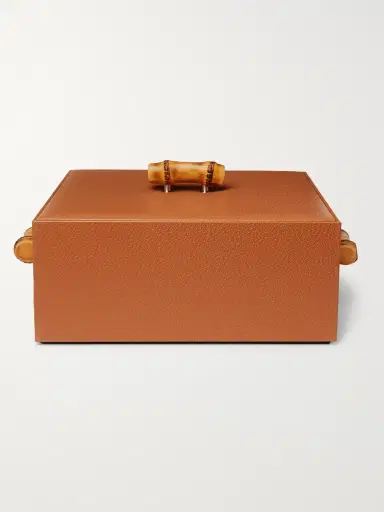 Lorenzi Milano Bamboo, Leather and Stainless Steel Cocktail Set - Men | Thumbnail 2