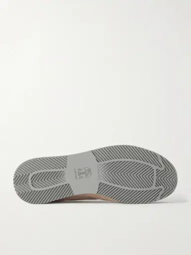 Brunello Cucinelli Suede-Trimmed Canvas Sneakers - Men | Thumbnail 3 Brunello Cucinelli Suede-Trimmed Canvas Sneakers - Men | Thumbnail 3