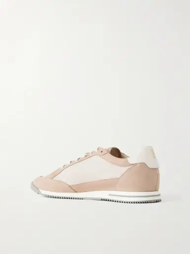 Brunello Cucinelli Suede-Trimmed Canvas Sneakers - Men | Thumbnail 4 Brunello Cucinelli Suede-Trimmed Canvas Sneakers - Men | Thumbnail 4