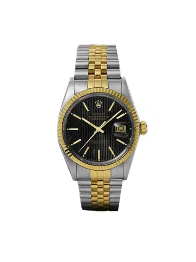 Stephanie Windsor Rolex Vintage 1987 DateJust Automatic Stainless Steel and 18-Karat Gold Watch, Ref. 1601 (7'' wrist) - Men | Thumbnail 1 Stephanie Windsor Rolex Vintage 1987 DateJust Automatic Stainless Steel and 18-Karat Gold Watch, Ref. 1601 (7'' wrist) - Men | Thumbnail 1