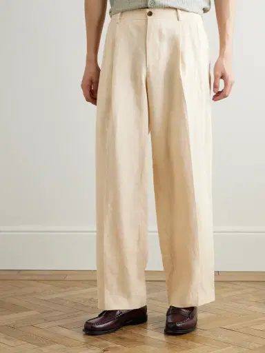 NN07 Justin 1454 Wide-Leg Pleated Linen Suit Trousers - Men | Thumbnail 3 NN07 Justin 1454 Wide-Leg Pleated Linen Suit Trousers - Men | Thumbnail 3