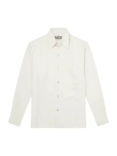 Kartik Research Pataudi Striped Silk Shirt - Men | Thumbnail 1