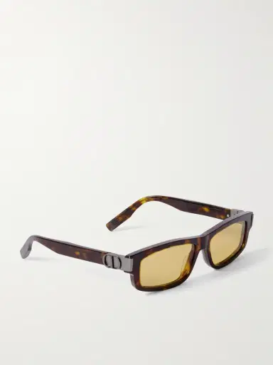 DIOR Eyewear CD Icon S2I Rectangular-Frame Tortoiseshell Acetate Sunglasses - Men | Thumbnail 4 DIOR Eyewear CD Icon S2I Rectangular-Frame Tortoiseshell Acetate Sunglasses - Men | Thumbnail 4