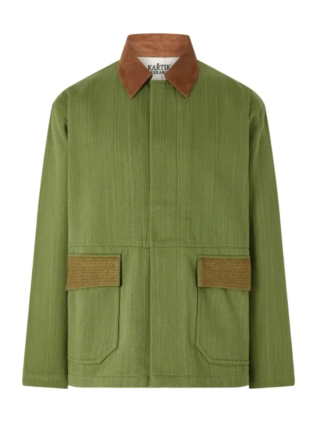 Kartik Research Jodhpur Embroidered Suede-Trimmed Cotton Jacket - Men