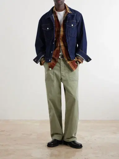 OrSlow Checked Cotton and Linen-Blend Shirt - Men | Thumbnail 2
