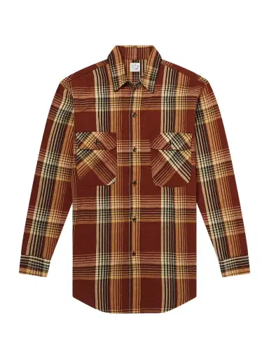 OrSlow Checked Cotton and Linen-Blend Shirt - Men | Thumbnail 1