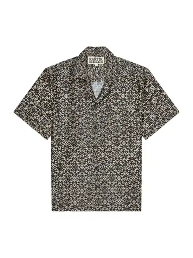 Kartik Research Camp-Collar Printed Silk Shirt - Men | Thumbnail 1