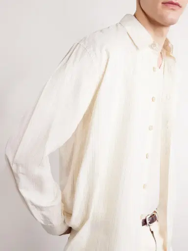 Our Legacy Above Striped Lyocell Shirt - Men | Thumbnail 5