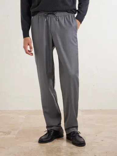 Sease Summer Mindset Straight-Leg Virgin Wool Drawstring Trousers - Men | Thumbnail 3 Sease Summer Mindset Straight-Leg Virgin Wool Drawstring Trousers - Men | Thumbnail 3