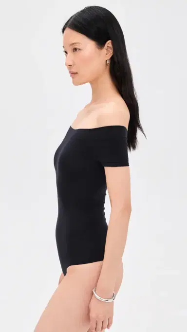 Commando Ballet Cap Sleeve Thong Bodysuit Black One Size | Thumbnail 4