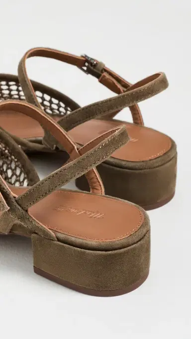 Madewell The Lola Ankle-Strap Heeled Sandals Safari Khaki | Thumbnail 4 Madewell The Lola Ankle-Strap Heeled Sandals Safari Khaki | Thumbnail 4