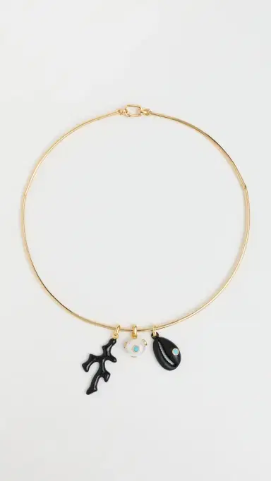 Martha Calvo Mar Necklace Gold One Size | Thumbnail 2