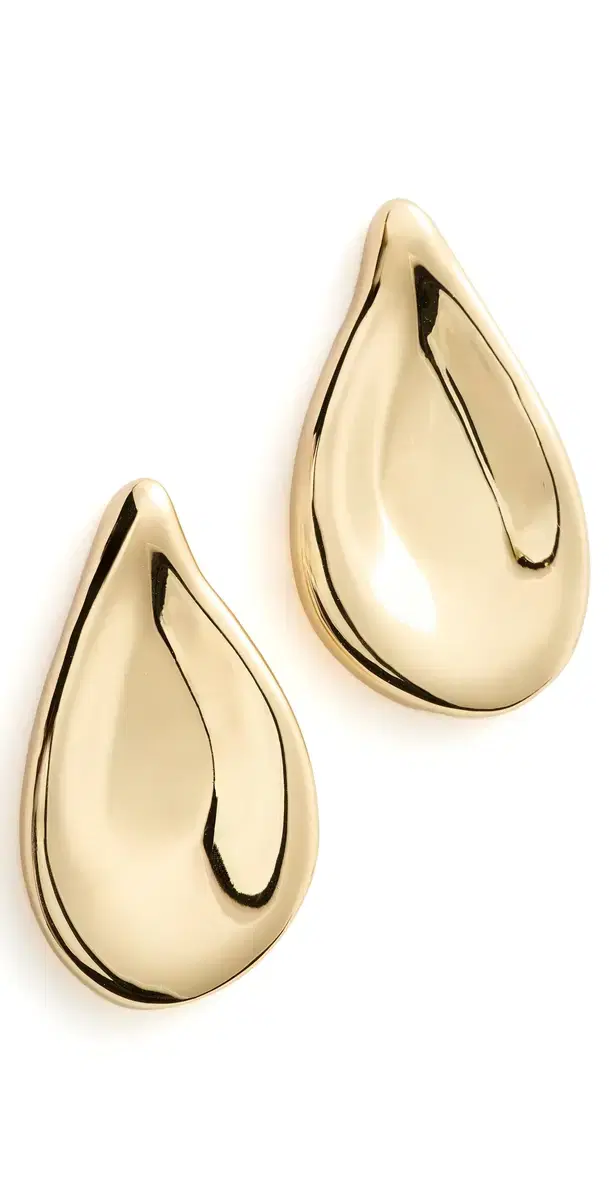 Madewell Droplet Statement Stud Earrings Antique Gold One Size