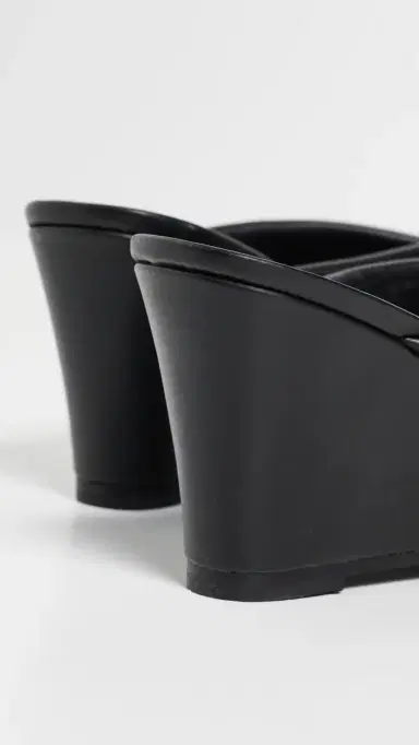 St. Agni Stitch Detail Wedges Black | Thumbnail 4 St. Agni Stitch Detail Wedges Black | Thumbnail 4