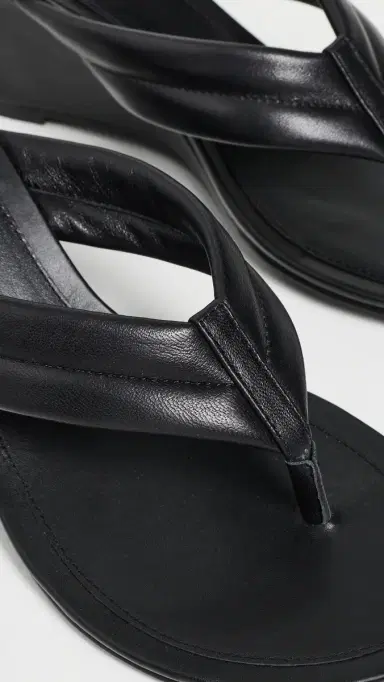 St. Agni Stitch Detail Wedges Black | Thumbnail 6 St. Agni Stitch Detail Wedges Black | Thumbnail 6