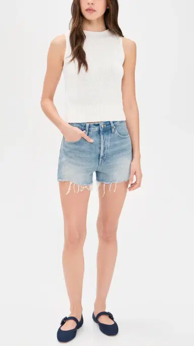 Madewell The Short Essex Short In Faded Horizon Wash Faded Horizon Wash | Thumbnail 5