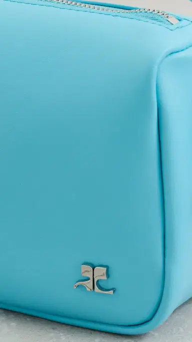 Courrèges Soft Leather Camera Bag Aqua One Size | Thumbnail 5 Courrèges Soft Leather Camera Bag Aqua One Size | Thumbnail 5