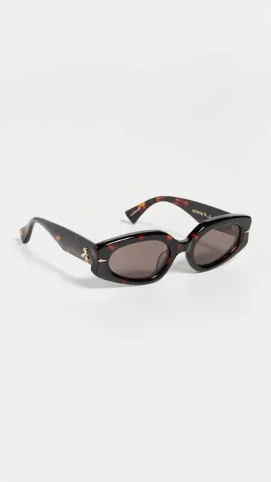 Le Specs x Alemais Lunar Sunglasses Tortoiseshell One Size | Thumbnail 4