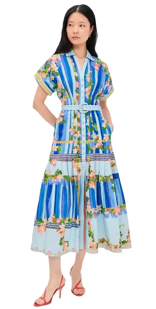 SALONI Riya B Dress Floral River Plmt