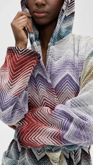Missoni Marea Hooded Bathrobe ulticolor | Thumbnail 5 Missoni Marea Hooded Bathrobe ulticolor | Thumbnail 5