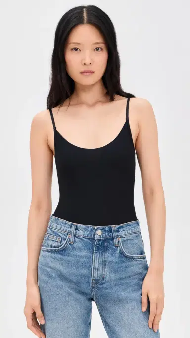 Commando Butter Cami Thong Bodysuit Black S | Thumbnail 2