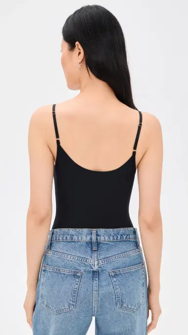 Commando Butter Cami Thong Bodysuit Black S | Thumbnail 3