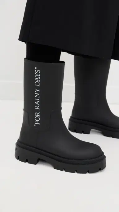 Off-White Reboot Rainy Days Boots Black/White | Thumbnail 4