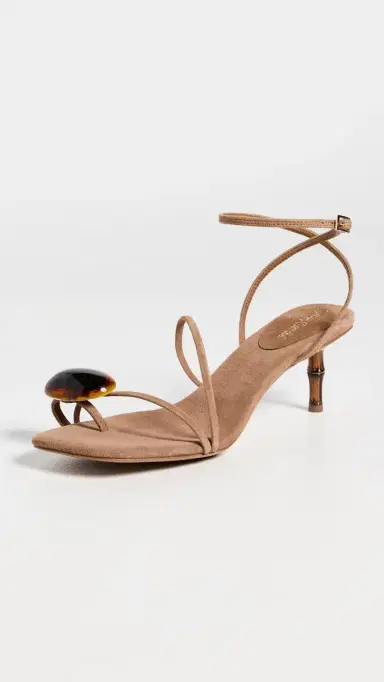 Jeffrey Campbell Carnelian Sandals Camel Suede Combo 8 | Thumbnail 2