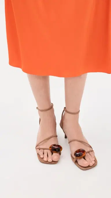 Jeffrey Campbell Carnelian Sandals Camel Suede Combo 8 | Thumbnail 4