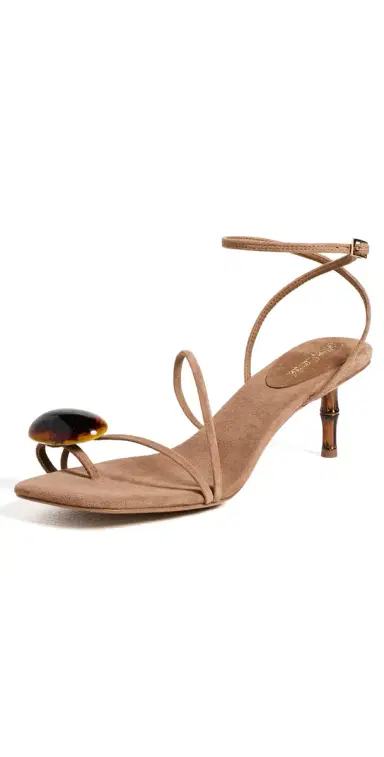 Jeffrey Campbell Carnelian Sandals Camel Suede Combo 8 | Thumbnail 1