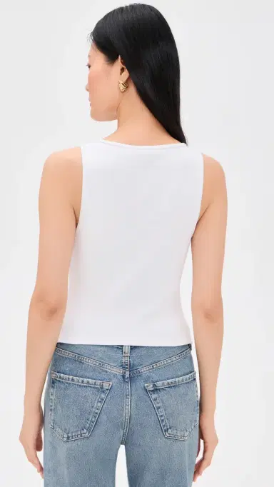 PAIGE Bali Tank Top White M | Thumbnail 3