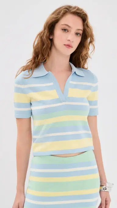 SEROYA Panie Top Pastel Stripe | Thumbnail 2 SEROYA Panie Top Pastel Stripe | Thumbnail 2