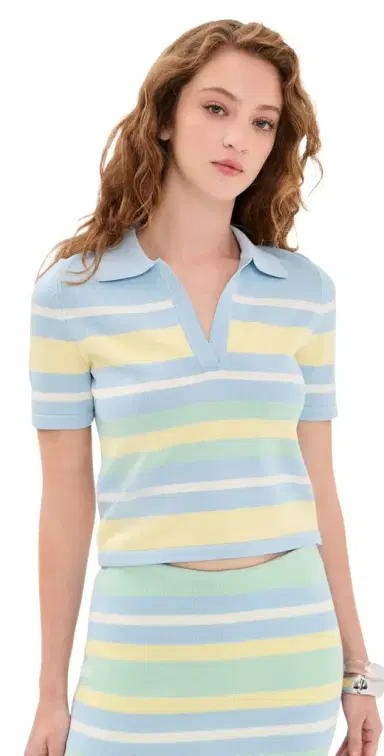 SEROYA Panie Top Pastel Stripe | Thumbnail 1 SEROYA Panie Top Pastel Stripe | Thumbnail 1